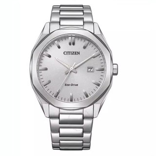 CITIZEN 星辰ECO DRIVE光動能鋼帶男錶 AP造型款 銀灰鏡面【Watch On-line Store】