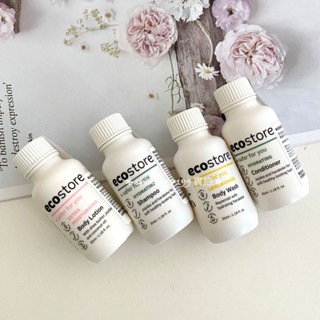 紐西蘭 ecostore 純淨洗沐旅行組（4入組：沐浴露/身體乳/洗髮精/潤髮乳）旅行組 體驗瓶 小瓶裝 35ml