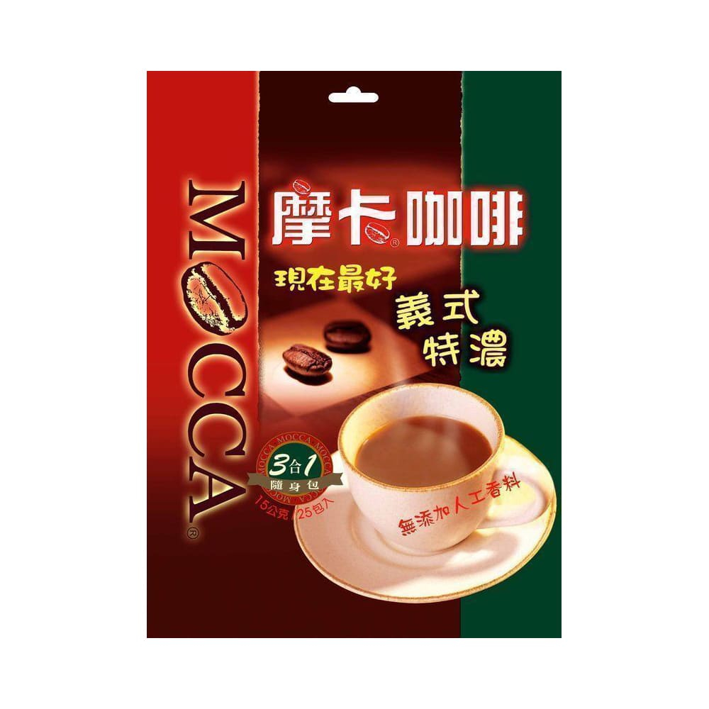[摩卡咖啡 MOCCA] 義式特濃三合一咖啡(買一送一)