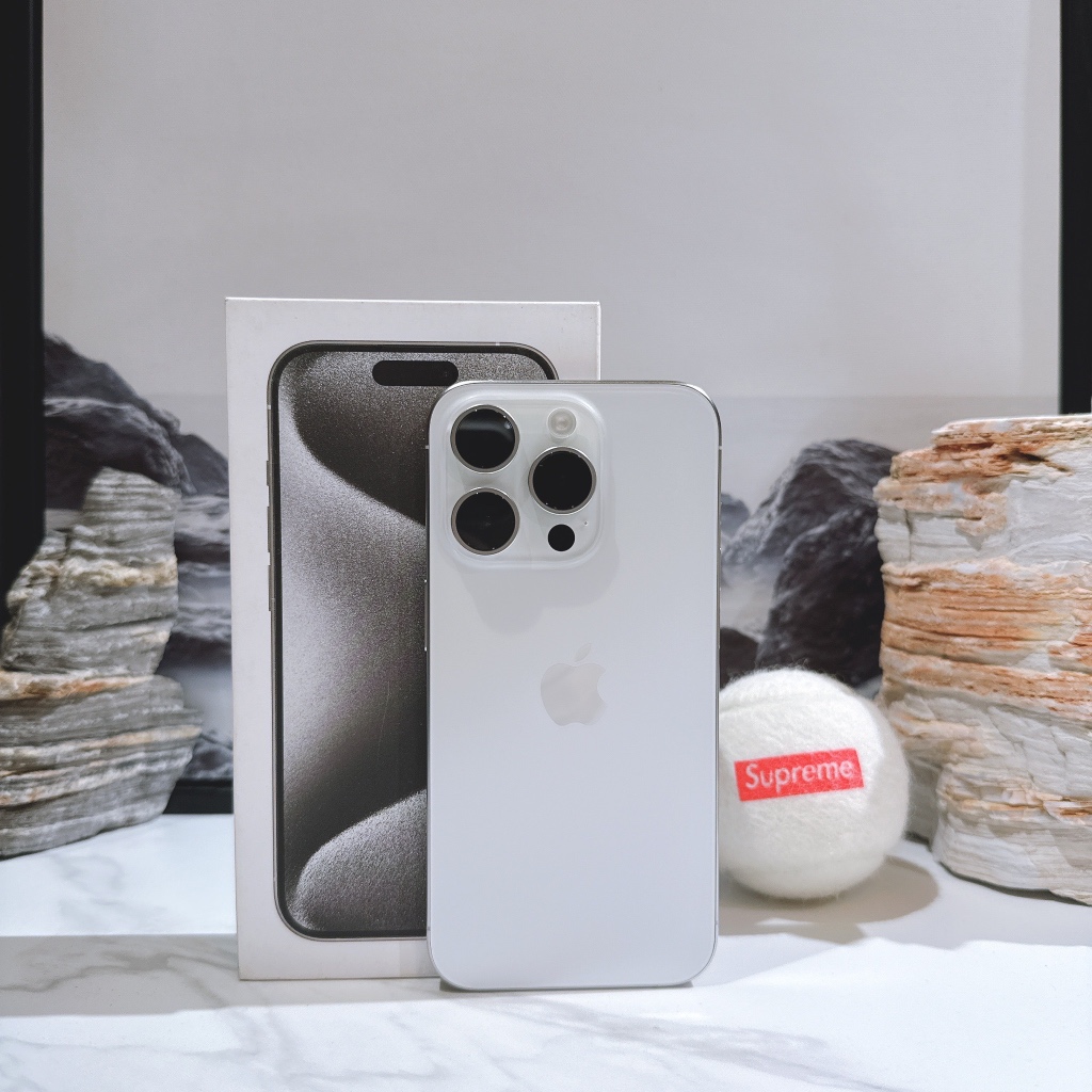 原廠換回全新機保固超長 IPhone 15 Pro 128G 白鈦色 參考 14 16 256G Max 512G 1T