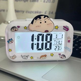 蠟筆小新迷你時鐘 小鬧鐘 計時器 LED鬧鐘 電子鐘 床頭鬧鐘 多功能鬧鐘 兒童鬧鐘 數位時鐘 電子時鐘 兒童禮物