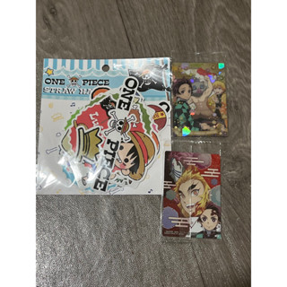 海賊王行李箱貼紙+鬼滅卡片