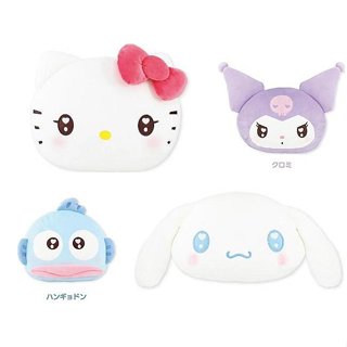 ♥小花花日本精品♥Hello Kitty 美樂蒂 大耳狗 人魚漢頓 多功能抱枕 大臉造型抱枕 靠枕 ~ 3