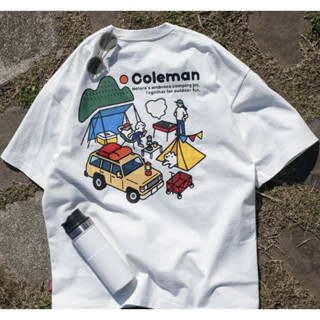 (二手)Coleman×matsui×FREAK'S STORE 三方聯名露營圖TEE