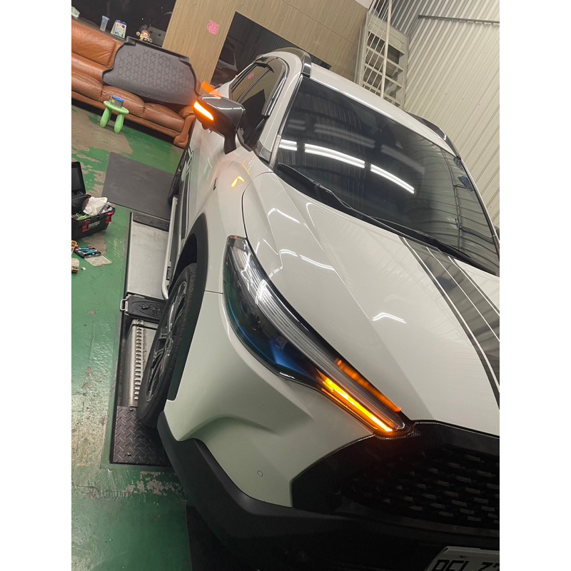 豐田Corolla CROSS 20-25 小改CC通用 #後視鏡 轉向燈改裝 流水式轉向 倒車燈 方向燈# 有環景要修