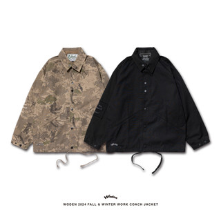 WODEN 2024 Fall & Winter Work Coach Jacket 樹枝迷彩 街頭 教練外套