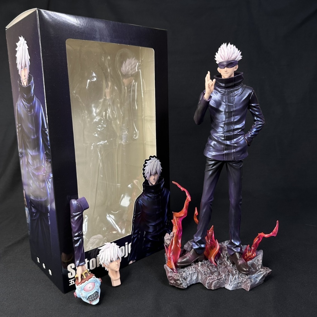 台灣現貨 巨無霸公仔+GK SG流星五條悟雙頭雕 咒術迴戰 咒術虛式場景五條悟 漏瑚 模型 公仔 手辦 咒術周邊 收藏