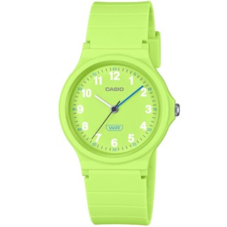 【CASIO】卡西歐 小型指標石英錶-綠 LQ-24B-3B 臺灣卡西歐保固一年