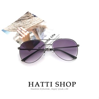 HATTI SHOP 時尚飛行員墨鏡 雙圈漸層系列 網紅墨鏡 金屬框太陽眼鏡 超輕盈 男女墨鏡 眼鏡 抗UV400