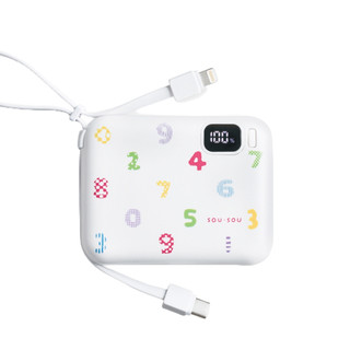 現貨 SOU SOU sousou 10000mAh 37Wh 自帶雙線四輸出快充行動電源 台灣製造 僅186g