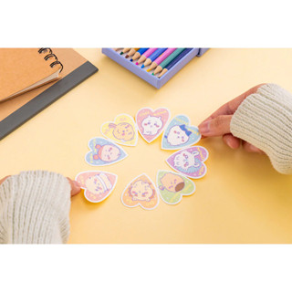 【日日好貨店】吉伊卡哇｜正版 現貨 日版 東京系列 心型 貼紙 8張入｜小可愛 小八貓 兔兔 小桃 師傅 獅薩 栗子饅頭