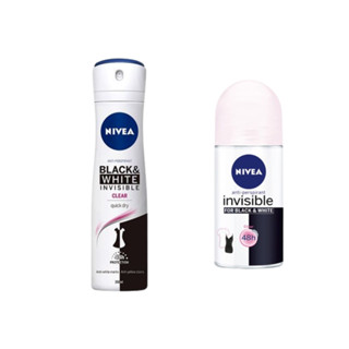 【NIVEA 妮維雅】無印乾爽噴霧150ml／乳液50ml｜德國 持久 乾爽 D034724