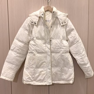 專櫃品牌 Metro Jeans 連帽羽絨外套 帽子可拆卸 連帽 羽毛外套 保暖