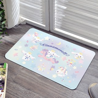 Fancy Belle 軟式珪藻土地墊60x39cm+大容量洗衣袋1入 大耳狗奇幻樂園 三麗鷗 格蕾寢飾 (超值組合)