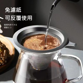 ✨買2個折10元✨304不鏽鋼咖啡濾網 800目雙層不鏽鋼咖啡漏斗 細密過濾香醇加倍