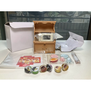 絕版品★五寶村★正版 森林家族 渡假木屋禮盒組 拆售 下午茶櫥櫃組（贈盒裝布丁小模型）