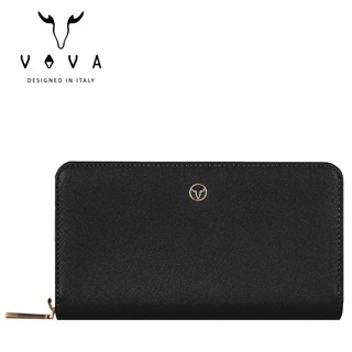 VOVA 真皮長夾 拉鍊長夾 VA-W015 長夾 VA136W015BK