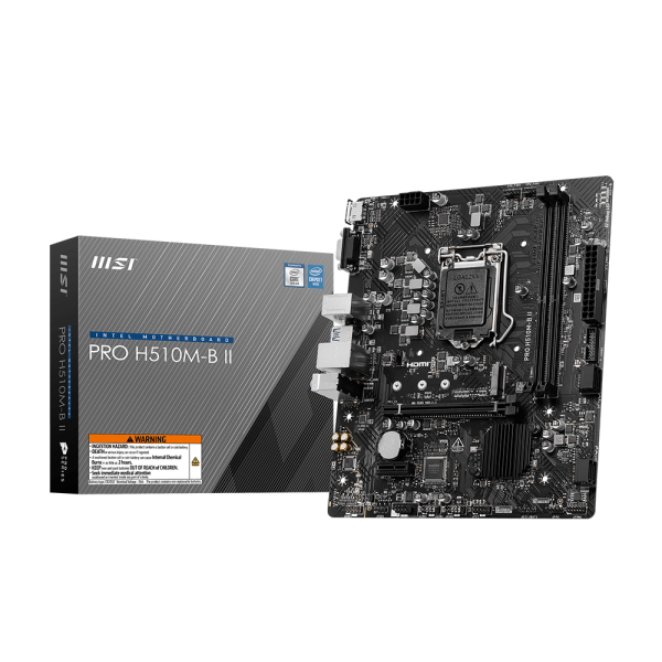 [含稅開發票] 全新 MSI微星 PRO H510M-B II 主機板 (H470晶片只支援10代CPU)/主機板