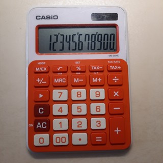 CASIO 卡西歐12位元 數時尚多彩桌上型計算機 (MS-20NC)