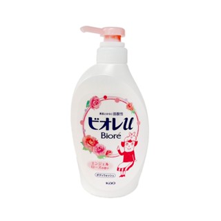KAO花王 Biore 親膚鎖水香氛沐浴乳(弱酸性)-天使玫瑰香 480mL【Donki日本唐吉訶德】