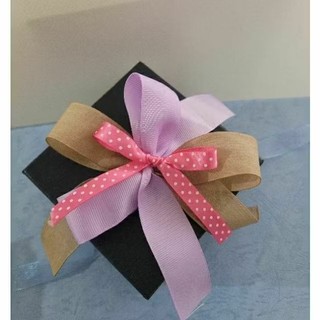 BARS禮物包裝緞帶花朵【雙蝴蝶結＋小蝴蝶結】