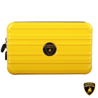 【Lamborghini藍寶堅尼】硬殼過夜包 盥洗包 化妝包