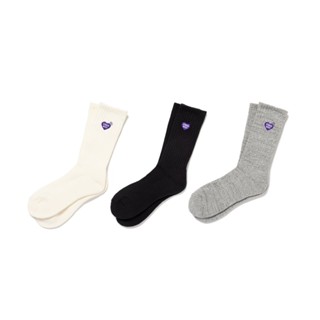 AirRoom 正品現貨 2024AW HUMAN MADE PILE SOCKS 紫 愛心 長襪 襪子