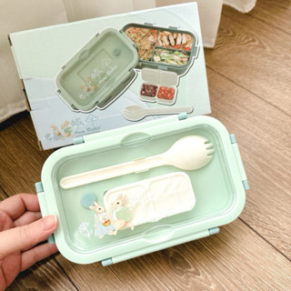 (全新) 安妮兔三格輕食便當盒- 可微波