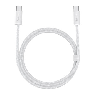 【倍思】靈動系列 Type-C to Type-C 100w 快速充電線 快充線 2m 白色 (CALD000302)