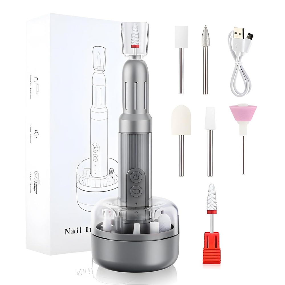 專業美甲打磨筆(贈6款打磨頭)無線電動磨甲器 打磨筆 指甲去死皮 有效磨腳皮 DIY美甲機 拋光機 卸甲機｜YORI優里