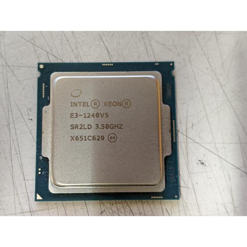 Intel Xeon E3-1240v5 3.5G 1151正式版 二手良品 無風扇
