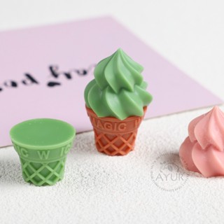 【AYUR】冰淇淋 霜淇淋 模擬餅乾 立體矽膠模 食品級矽膠模具/冰塊模/手工皂模/蠟燭模/立體模