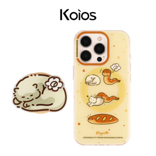 【Koios】iPhone｜麵包蛇貓咪磁吸手機殼 16 15 14 Pro Max 磁吸 保護殼 可愛 送禮 蛇年 貓咪