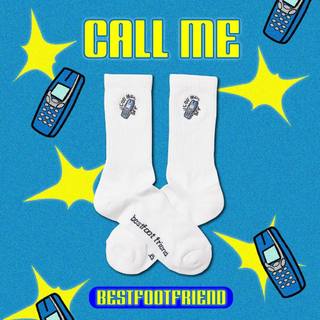 BEST FOOT FRIEND / BFF襪 CALL ME 刺繡電話 長襪【PS中壢】