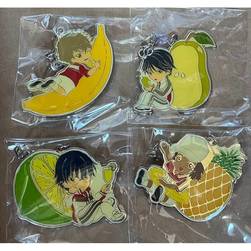 [現貨]日本動漫  新網球王子 隨機抽選 杯緣水果掛飾 忍足侑士/德川/忍足謙也/甲斐裕次郎