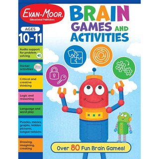 BRAIN GAMES AND ACTIVITIES, AGES 10-11 WORKBOOK/線上音檔