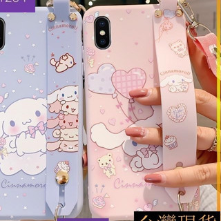 週二選【免運】蘋果x手機殼腕帶玉桂狗iPhonex卡通斜跨xsmax揹帶式大耳狗a1865可愛xs美樂蒂女矽膠 xr全包