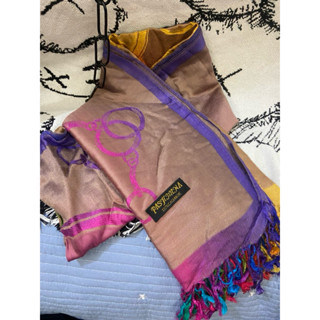 全新 Pashmina cashmere 喀什米爾 尼泊爾 七彩鏈條⛓️羊毛保暖純手工 圍巾 絲巾 披肩