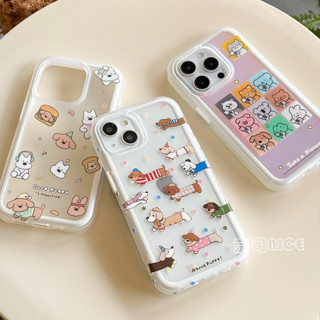 ins韓國高品質臘腸狗二合一磨砂質感手機殼適用iPhone16 15 14 13 Pro Max i16Plus保護殼