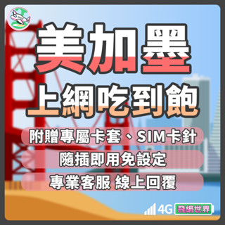 ✈️飛網世界 美加墨上網絡卡 美國上網絡卡 加拿大上網絡卡 墨西哥上網卡洛杉磯 拉斯維加斯 舊金山 網絡卡 網路卡 4G 吃到飽