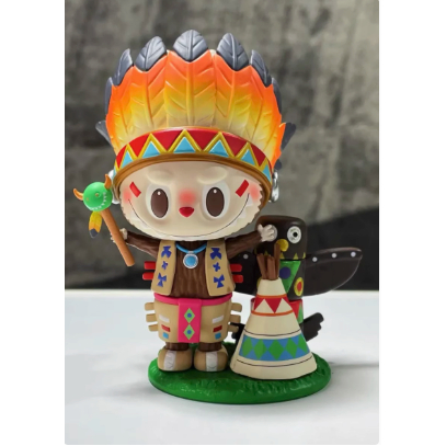 （現貨）泡泡瑪特 POPMART LABUBU 拉布布 印第安 印地安人 印第安人 吊卡