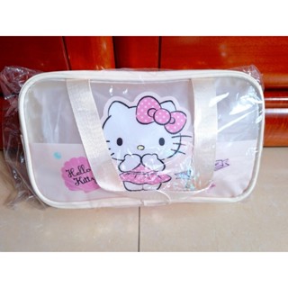 特價出清 Sanrio 三麗鷗 Hello kitty 凱蒂貓半透明防水透明包 收納包 萬用包