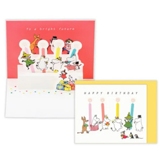 現貨 日本代購 Moomin 嚕嚕米 姆明 迷你生日立體賀卡 生日卡片 3D 立體賀卡 生日賀卡 立體卡片 迷你卡片