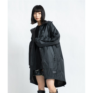 日本KIU 黑色116900 空氣感雨衣/時尚防水風衣 附收納袋(男女適用)