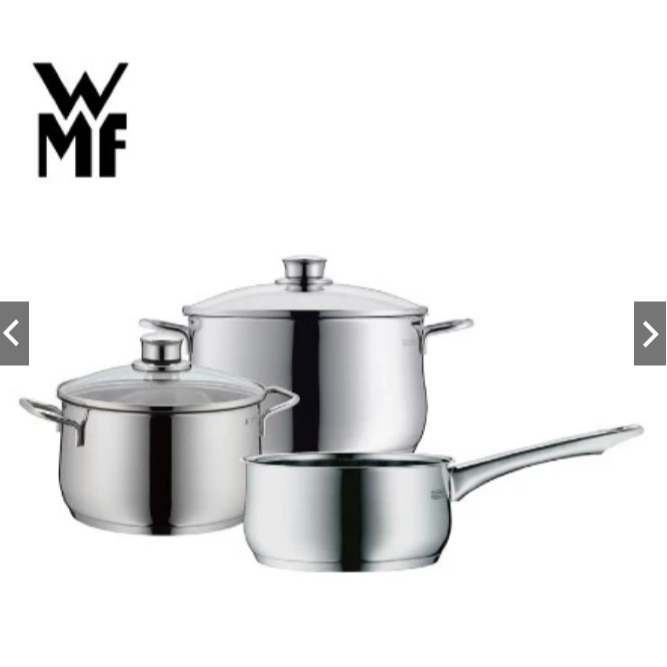 超低價🚚宅配免運 WMF DIADEM PLUS湯鍋三鍋組 高身湯鍋含蓋20cm+高身湯鍋含蓋24cm+單手鍋16cm