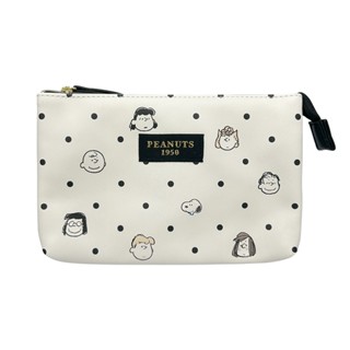 Kamio Snoopy 皮質三層收納袋 史努比 圓點系列