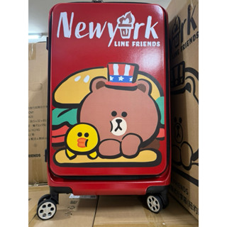 （（（全新 限量特賣一天 含運送到府 ）））LINE FRIENDS 熊大 行李箱 前開式 24吋（紐約款）