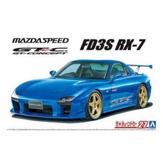 AOSHIMA 青島 1/24 改裝車#27 馬自達 FD3S RX-7 A-SPEC GT-C '99 汽車模型