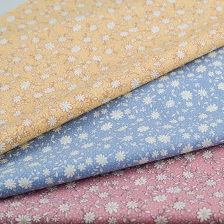 日本製柔美小花印花薄棉布【適用於裝飾、手作、抱枕、服裝、包袋等用途】
