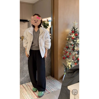 -ᴋᴏʀᴇᴀ ᴏɴʟɪɴᴇ- 正韓貨 90%白鴨絨羽絨外套 白灰色 鴨絨外套 羽絨服 立領壓釦羽絨外套